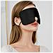 Maschera Per Dormire In Seta Oversize Per Uomo E Donna Black - Foto miniatura 2