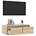 Mobile Porta TV con Luci LED Rovere Sonoma 75x35,5x25 cm - Foto miniatura 9