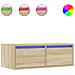 Mobile Porta TV con Luci LED Rovere Sonoma 75x35,5x25 cm - Foto miniatura 1