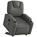 Poltrona Alzapersona Massaggi Elettrica Grigio Scuro Tessuto - Foto miniatura 3