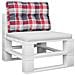 Cuscino Per Pallet A Quadri Rossi 50x40x12 Cm In Tessuto - Foto miniatura 3