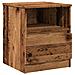 Comodino Legno Antico 40x40x50 Cm In Legno Multistrato - Foto miniatura 2