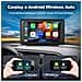 Carplay Auto, 7 Pollici Autoradio Portatile Con Carplay Wireless E Android Auto, Ips Touchscreen Aux Bluetooth Siri - Foto miniatura 3