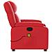 Poltrona Massaggiante Reclinabile Rossa in Similpelle - Foto miniatura 8
