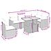 Set Divani da Giardino con Cuscini 7pz Nero Polyrattan - Foto miniatura 3