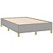 Letto a Molle Materasso e LED Grigio Chiaro 120x190 cm Tessuto - Foto miniatura 6