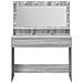Tavolo da Trucco con Luci LED Grigio Sonoma 100x41x135 cm - Foto miniatura 4