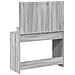 Tavolo da Trucco con Luci LED Grigio Sonoma 100x41x135 cm - Foto miniatura 6
