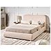 Letto Contenitore Bouclé Blagnac 140 X 200 Cm Beige Chiaro - Foto miniatura 1