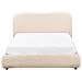 Letto Contenitore Bouclé Blagnac 140 X 200 Cm Beige Chiaro - Foto miniatura 6