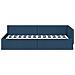 Cornice del letto ad angolo con testiera Blu 80 x 200 cm - Foto miniatura 5
