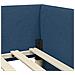 Cornice del letto ad angolo con testiera Blu 80 x 200 cm - Foto miniatura 8