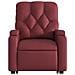 Poltrona Alzapersona Reclinabile Rosso Vino in Similpelle - Foto miniatura 9