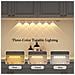 Luce Led Ricaricabile Con Sensore - 5w Slim Attivata A Movimento Per Armadi E Guardaroba Con Ricarica Type-c E Tre Modalità Silver 20 Cm - Foto miniatura 2