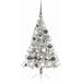 Albero di Natale artificiale con luci integrate Argento 120 cm - Foto miniatura 3