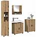 Set di mobili per il bagno con porta 4 pcs Rovere artigianale - Foto miniatura 3