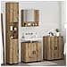 Set di mobili per il bagno con porta 4 pcs Rovere artigianale - Foto miniatura 4