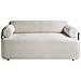 Divano 2 Posti Elva Tessuto Bianco Sporco - Foto miniatura 2
