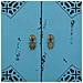Armadio In Legno Invecchiato Blu 96x40x150h Cm - Foto miniatura 7