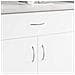 Manico 2 pcs Argento 107 x 3.6 x 23 mm Acciaio inossidabile - Foto miniatura 2