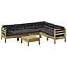 Set Divani da Giardino 7pz con Cuscini Legno Impregnato di Pino - Foto miniatura 1