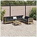 Set Divani da Giardino 7pz con Cuscini Legno Impregnato di Pino - Foto miniatura 3