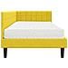 Struttura Letto Angolare con Materasso 2 pcs Giallo Velluto - Foto miniatura 8