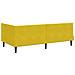 Struttura Letto Angolare con Materasso 2 pcs Giallo Velluto - Foto miniatura 9