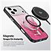 Cover per iPhone 17 Pro Max - TPU+PC+Pelle /PU, Rosso, MagSafe - Foto miniatura 3