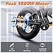 Bici Elettrica 1500w 35mph, Batteria 52v 25ah Removibile, 20'' Pneumatici Fat, Sospensioni, Telaio Acciaio, Lcd - Foto miniatura 4