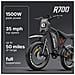 Bici Elettrica 1500w 35mph, Batteria 52v 25ah Removibile, 20'' Pneumatici Fat, Sospensioni, Telaio Acciaio, Lcd - Foto miniatura 8