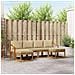 Set di divani da esterno con cuscino 6 pcs Naturale e Beige - Foto miniatura 2