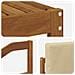 Set di divani da esterno con cuscino 6 pcs Naturale e Beige - Foto miniatura 5