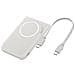 Powerbank Magsafe 5000mah Compatibile Ricarica Wireless 15w Con Supporto Integrato, Grigio - Foto miniatura 1