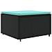 Set Salotto da Giardino con Cuscini 7pz Nero Polyrattan - Foto miniatura 5