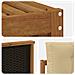 Set divani con cuscino 6 pcs Legno di Acacia Massello - Foto miniatura 5