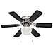 Ventilatore da soffitto con luce Ø 82 cm Nero - Foto miniatura 3