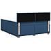 Letto box spring con materasso Blu 140 x 200 cm Tessuto - Foto miniatura 2