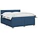 Letto box spring con materasso Blu 140 x 200 cm Tessuto - Foto miniatura 10