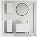 Set di armadietti da bagno in 3 pezzi ZWOLLE Bianco Lucido - Foto miniatura 4