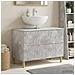 Armadio per Lavabo da Bagno DELFT Grigio Cemento - Foto miniatura 2