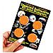 Adesivi Rifrangenti 3D Diamond Refractive Stickers, Cerchio 3 x 3 cm, Arancione, 4 Pezzi - Foto miniatura 2