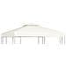 Telo di Ricambio per Gazebo 310g /m² Bianco Crema 3x3m - Foto miniatura 1