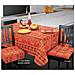 Set Cuscini Coprisedia Imbottiti Sfoderabili Modello Sequoia Made In Italy Fascia Quadrata 4Pz Arancio - Foto miniatura 4