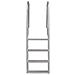 Scala A 4 Gradini Per Piscina / banchina In Alluminio 170 Cm - Foto miniatura 2