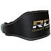 Vacchetta Cuoio 6"" Sollevamento Pesi Cintura Pesistica Fitness Allenamento Bodybuilding Schiena Palestra 6rb M - Foto miniatura 4