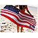 Telo Mare Stampato In Spugna Disegno Bandiera Usa 86x160 Bandiera Usa - Foto miniatura 1