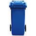 Bidone Carrellato Per Raccolta Differenziata 120 Litri - Blu - Foto miniatura 3