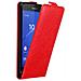 Custodia Compatibile Con Sony Xperia Z3 Compact In Rosso Mela - Coperchio Protettivo In Design Flip Con Chiusura Magnetica - Foto miniatura 4