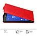 Custodia Compatibile Con Sony Xperia Z3 Compact In Rosso Mela - Coperchio Protettivo In Design Flip Con Chiusura Magnetica - Foto miniatura 5